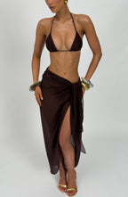 Talia Sarong - Plum Brown