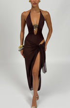 Talia Sarong - Plum Brown