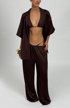 Soleil Shirt - Plum Brown