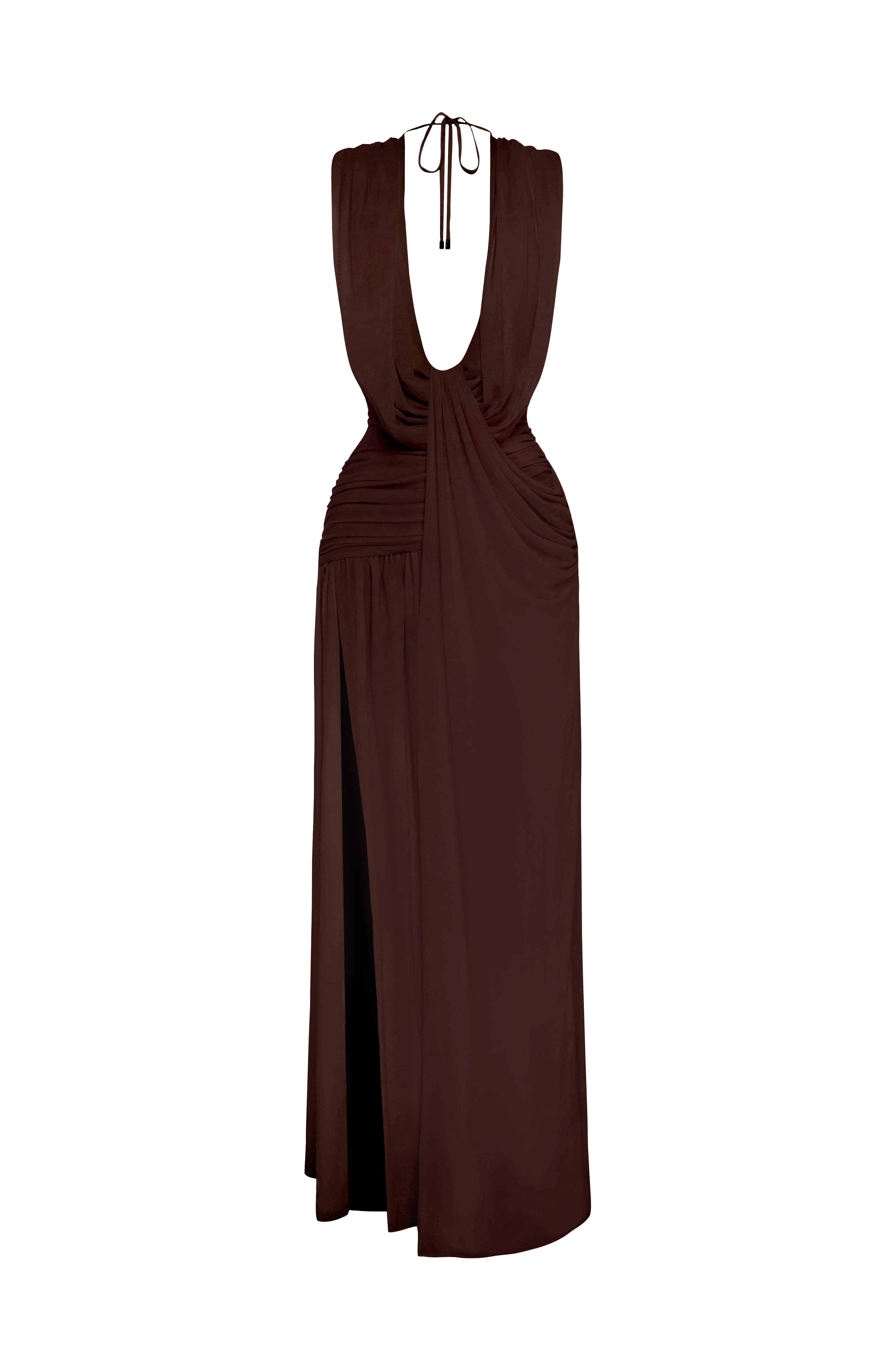 Romilly Gown - Plum Brown