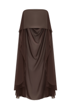 Romy Cape - Plum Brown