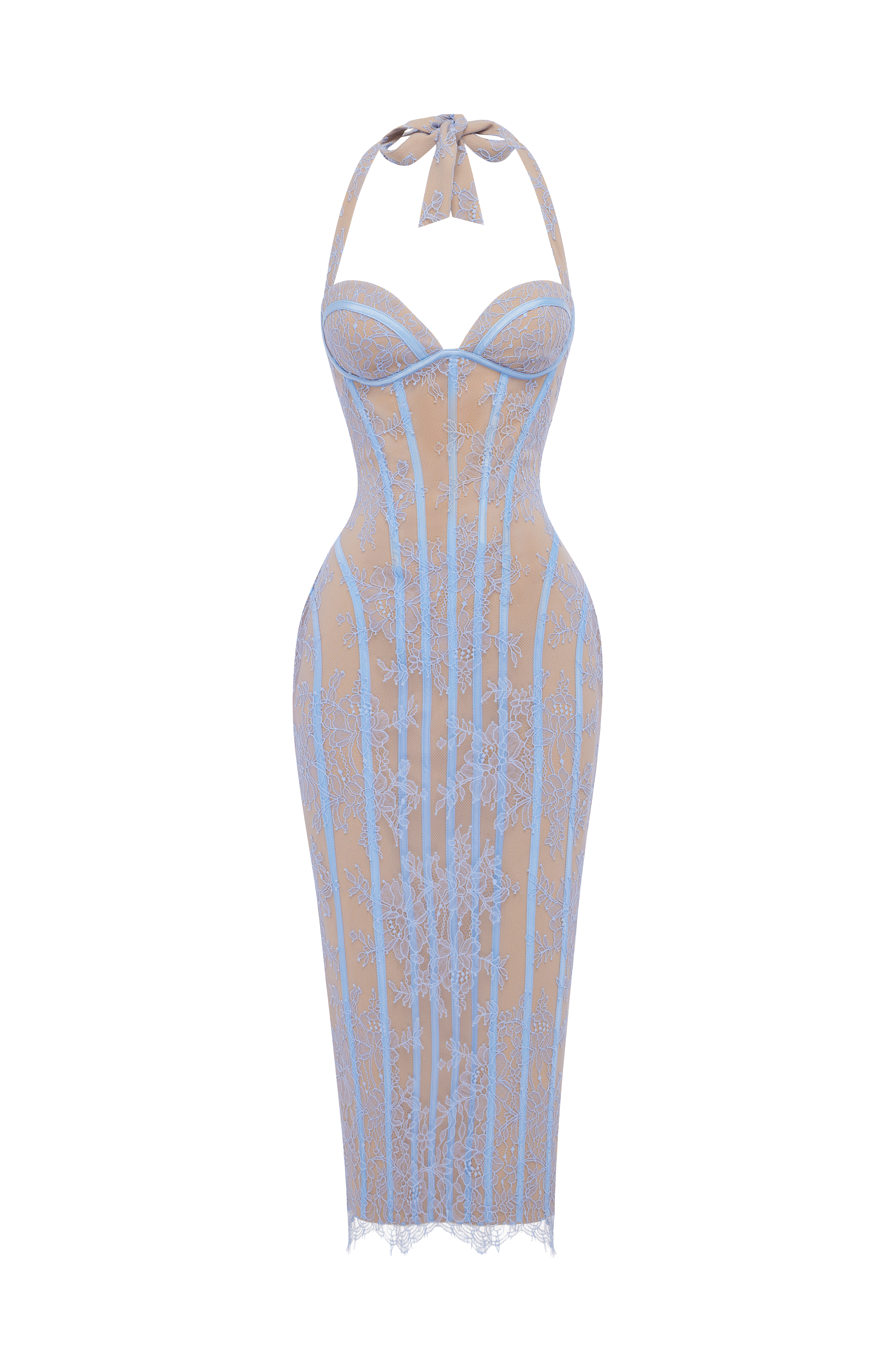 Rona Midi Dress - Powder Blue
