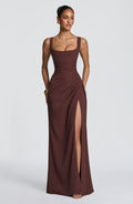 Laleh Maxi Dress - Plum Brown
