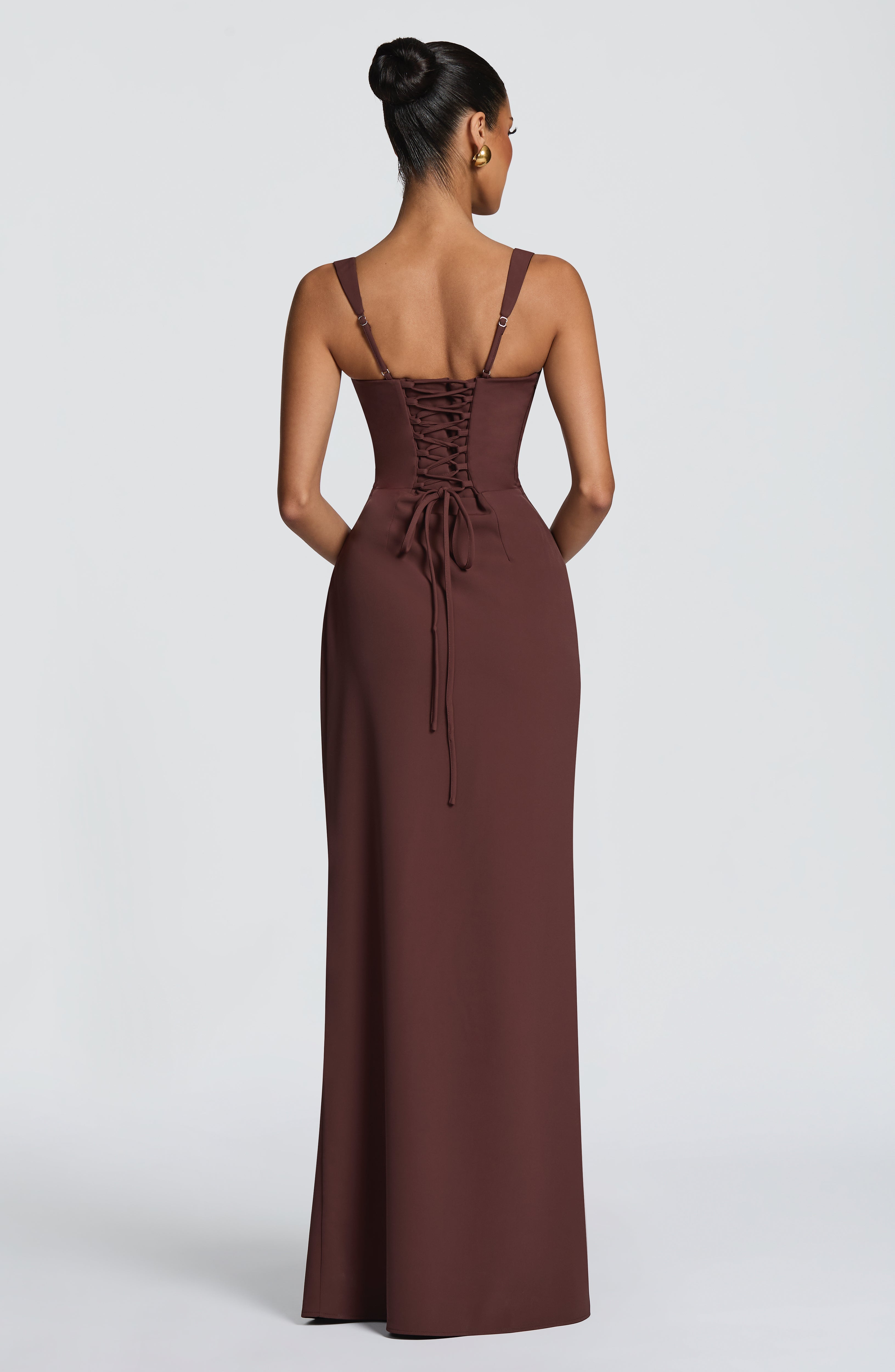 Laleh Maxi Dress - Plum Brown
