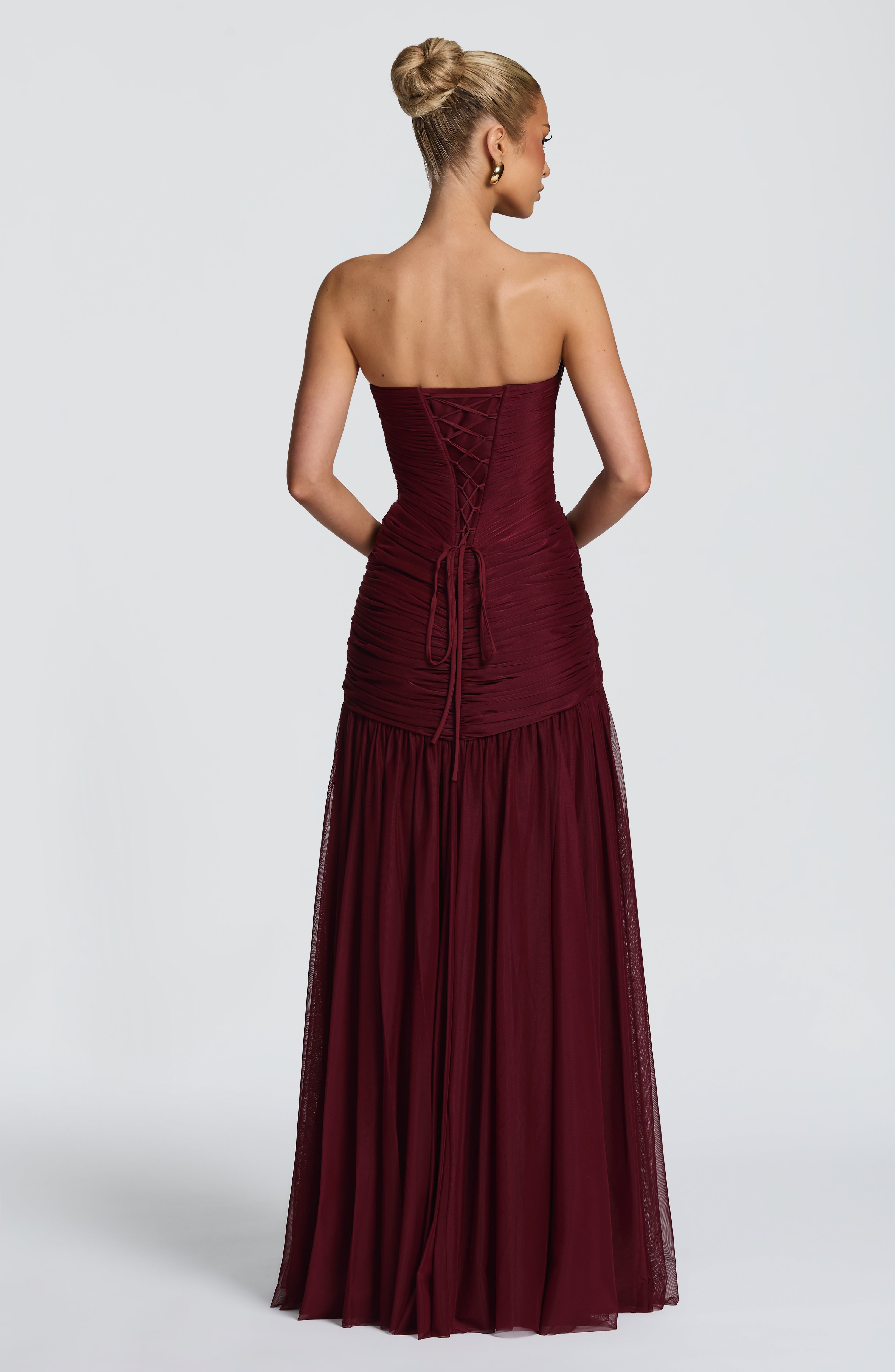 Persephara Maxi Dress - Cherry Lacquer