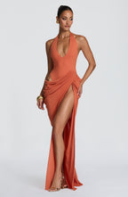 Adele Maxi Dress - Burnt Orange