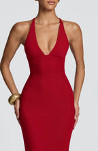 Olenia Gown - Deep Red