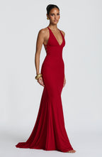 Olenia Gown - Deep Red