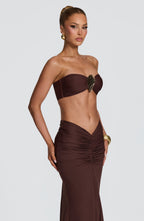 Nuala Bandeau - Plum Brown