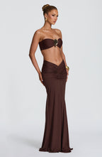 Nuala Bandeau - Plum Brown