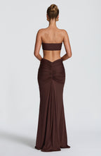 Sonny Maxi Skirt - Plum Brown