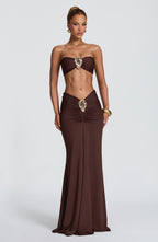 Nuala Bandeau - Plum Brown