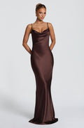 Sorelle Maxi Dress - Plum Brown
