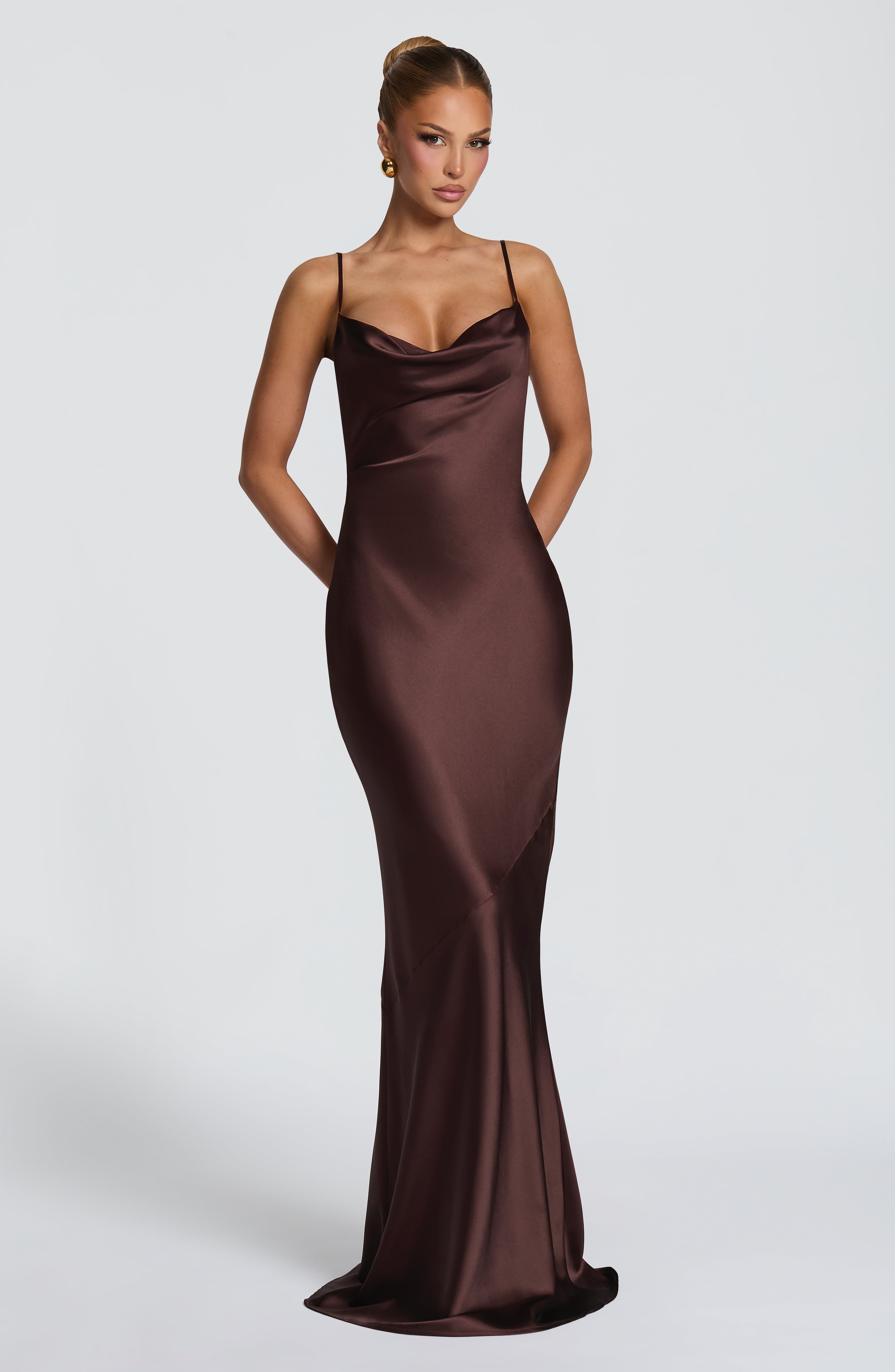 Sorelle Maxi Dress - Plum Brown