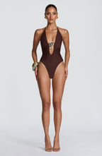 Joni Swimsuit - Plum Brown