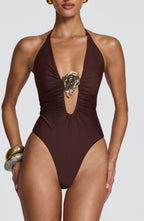 Joni Swimsuit - Plum Brown