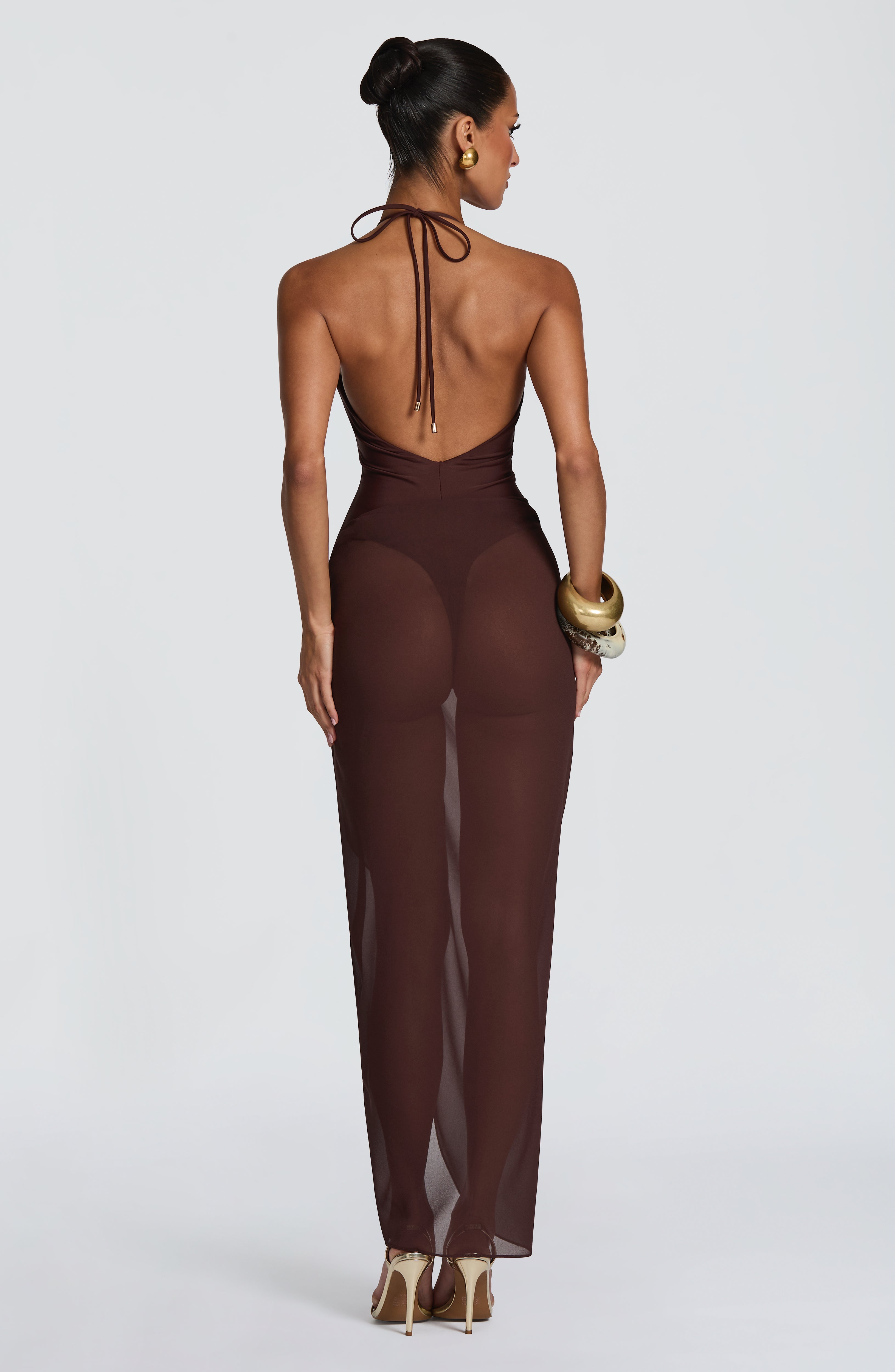 Talia Sarong - Plum Brown