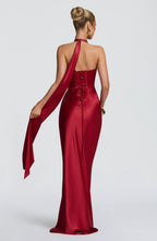 Ophelia Maxi Dress - Deep Red