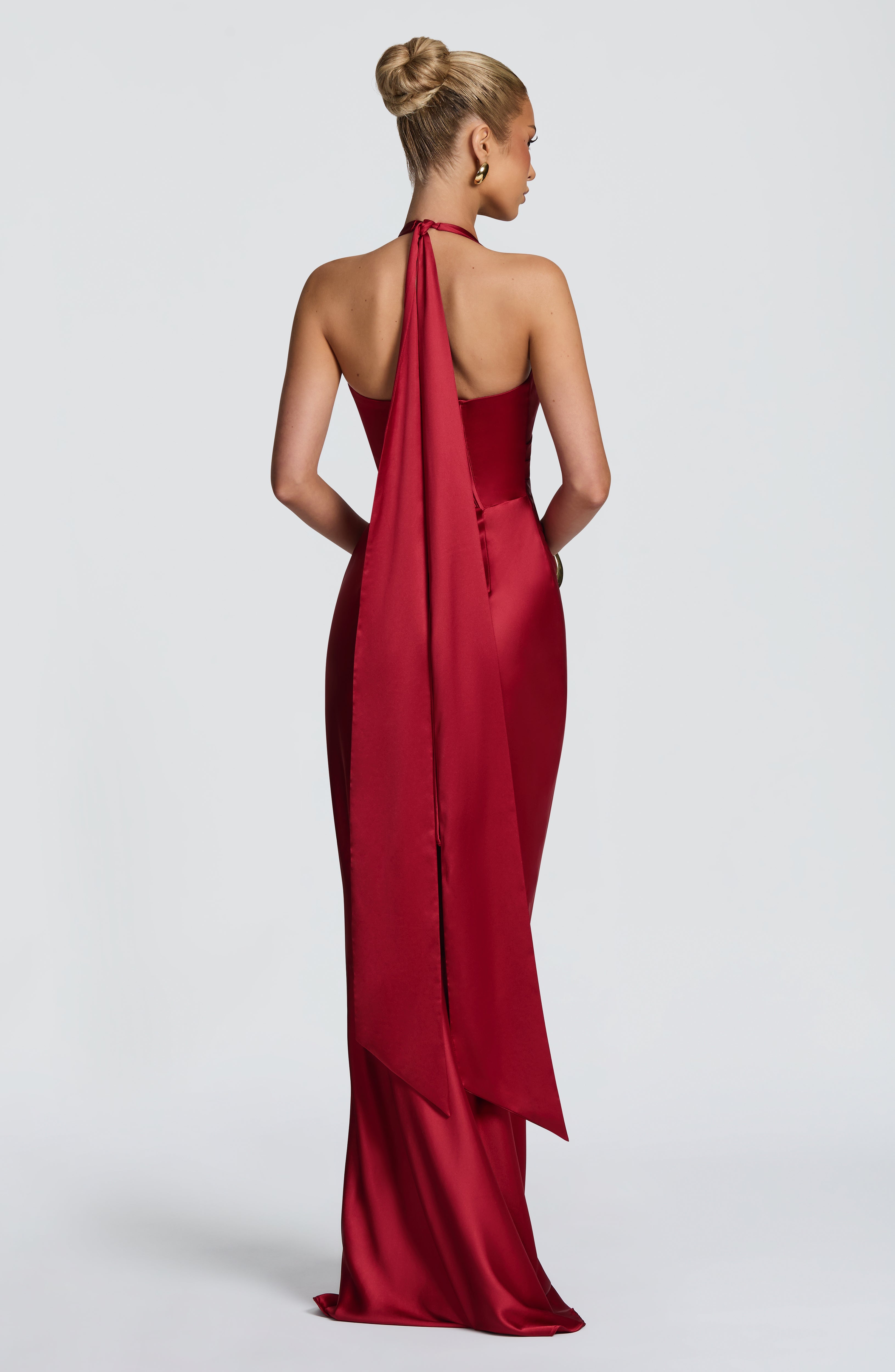 Ophelia Maxi Dress - Deep Red