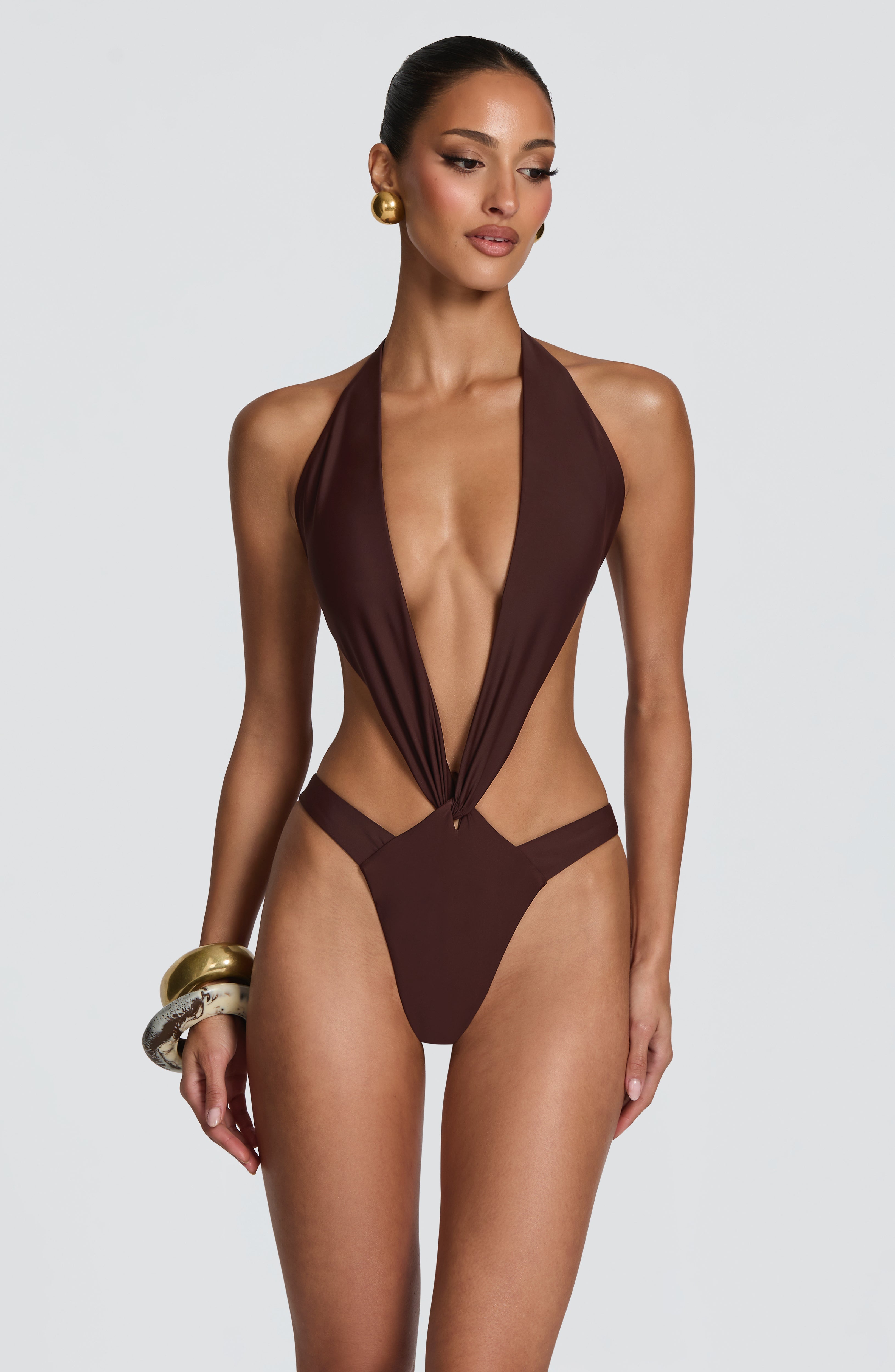 Stella Swimsuit - Plum Brown