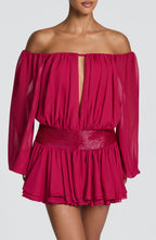 Deja Playsuit - Raspberry