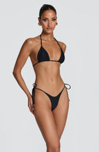 Suki Triangle Bikini Top - Black