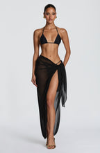 Suki Triangle Bikini Top - Black