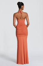 Aesha Maxi Dress - Burnt Orange