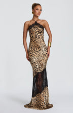 Agnetha Maxi Dress - Leopard Print