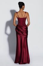 Alexandria Maxi Dress - Burgundy