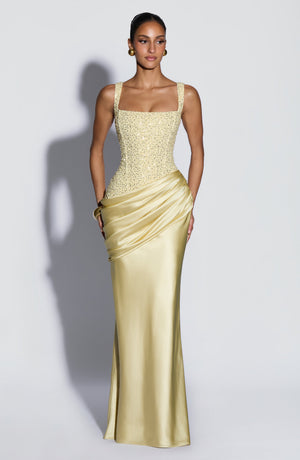 Alexandria Maxi Dress - Lemon