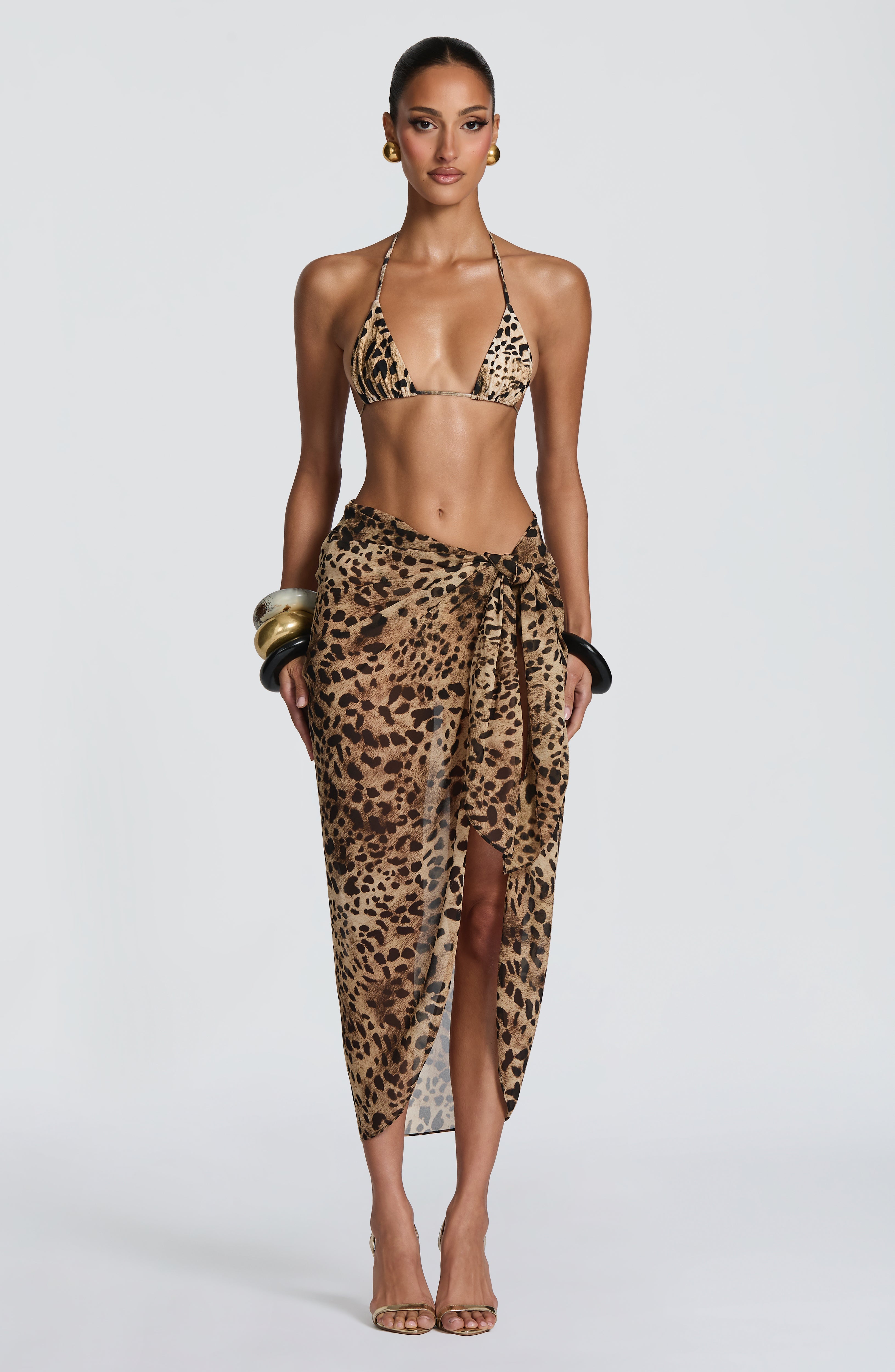Talia Sarong - Leopard Print