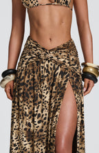 Madara Maxi Skirt - Leopard Print