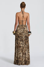 Madara Maxi Skirt - Leopard Print