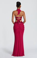 Sophie Maxi Skirt - Raspberry