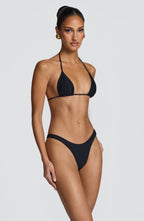 Suki Triangle Bikini Top - Black