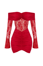 Sauline Mini Dress - Red