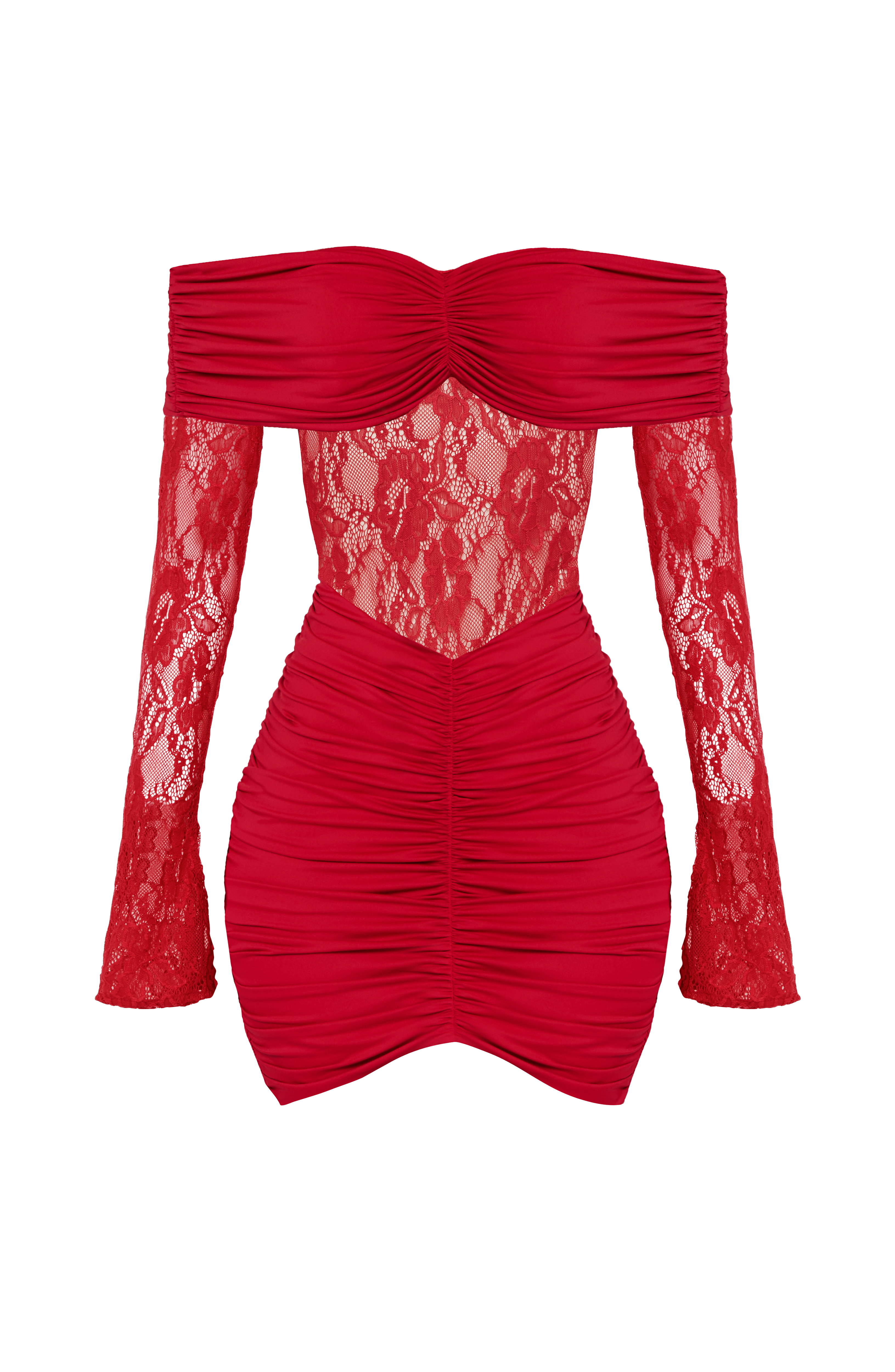 Sauline Mini Dress - Red