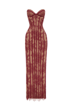 Sian Maxi Dress - Burgundy