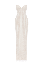 Sian Maxi Dress - Ivory Embellishment