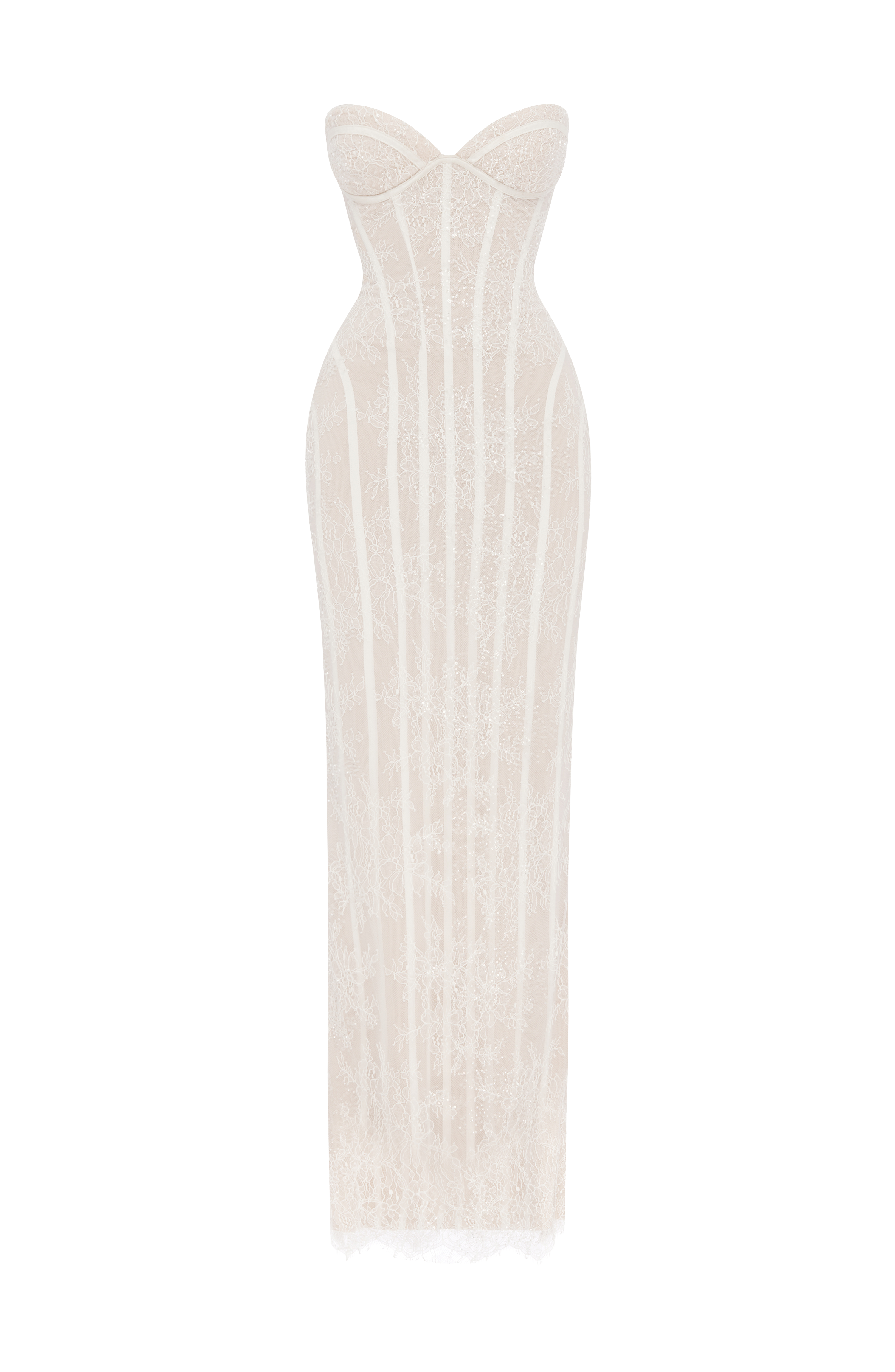 Sian Maxi Dress - Ivory Embellishment