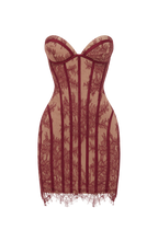 Sian Mini Dress - Burgundy