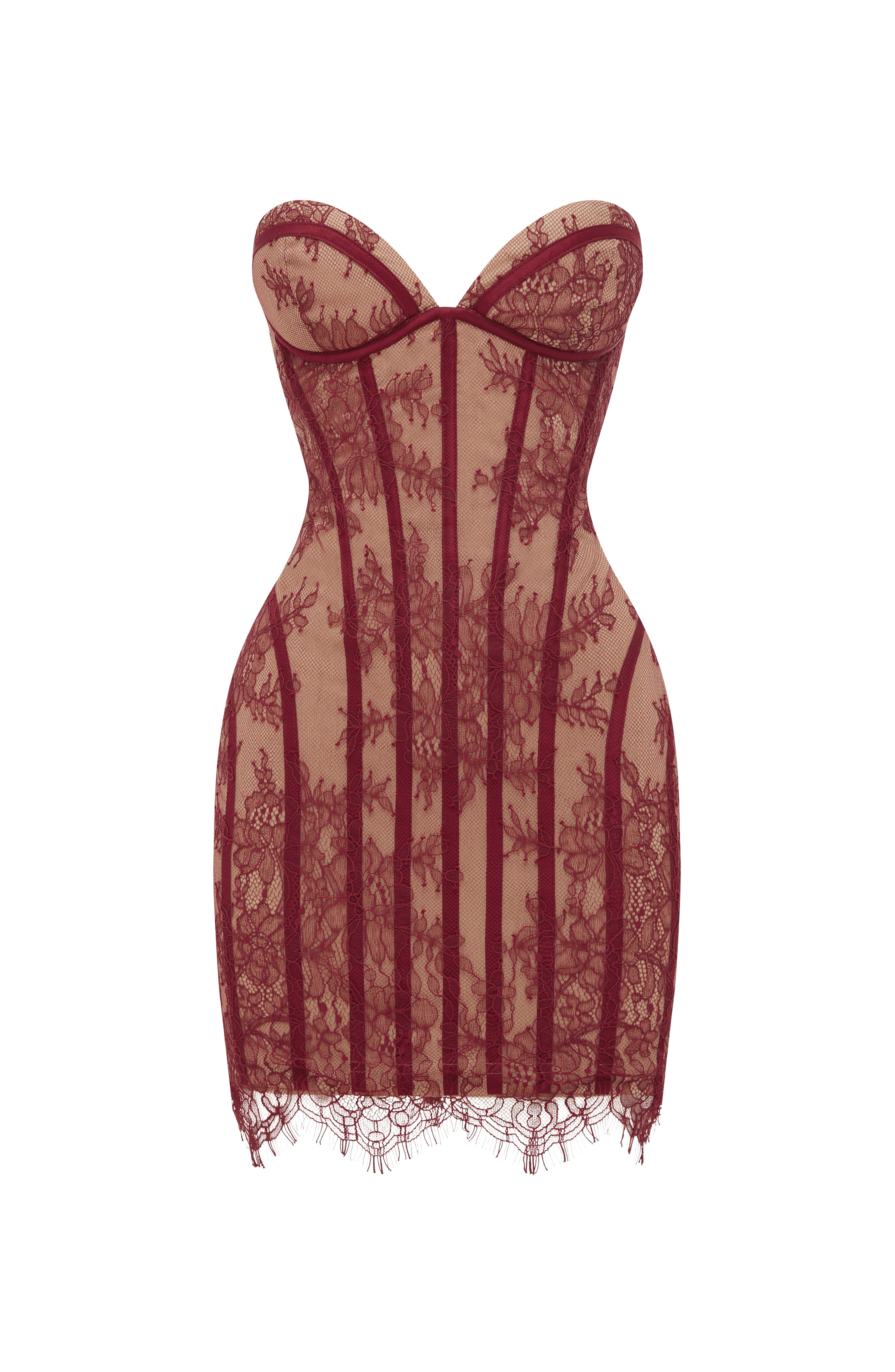 Sian Mini Dress - Burgundy