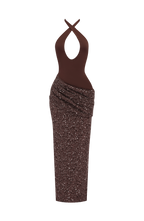 Solea Maxi Dress - Plum Brown
