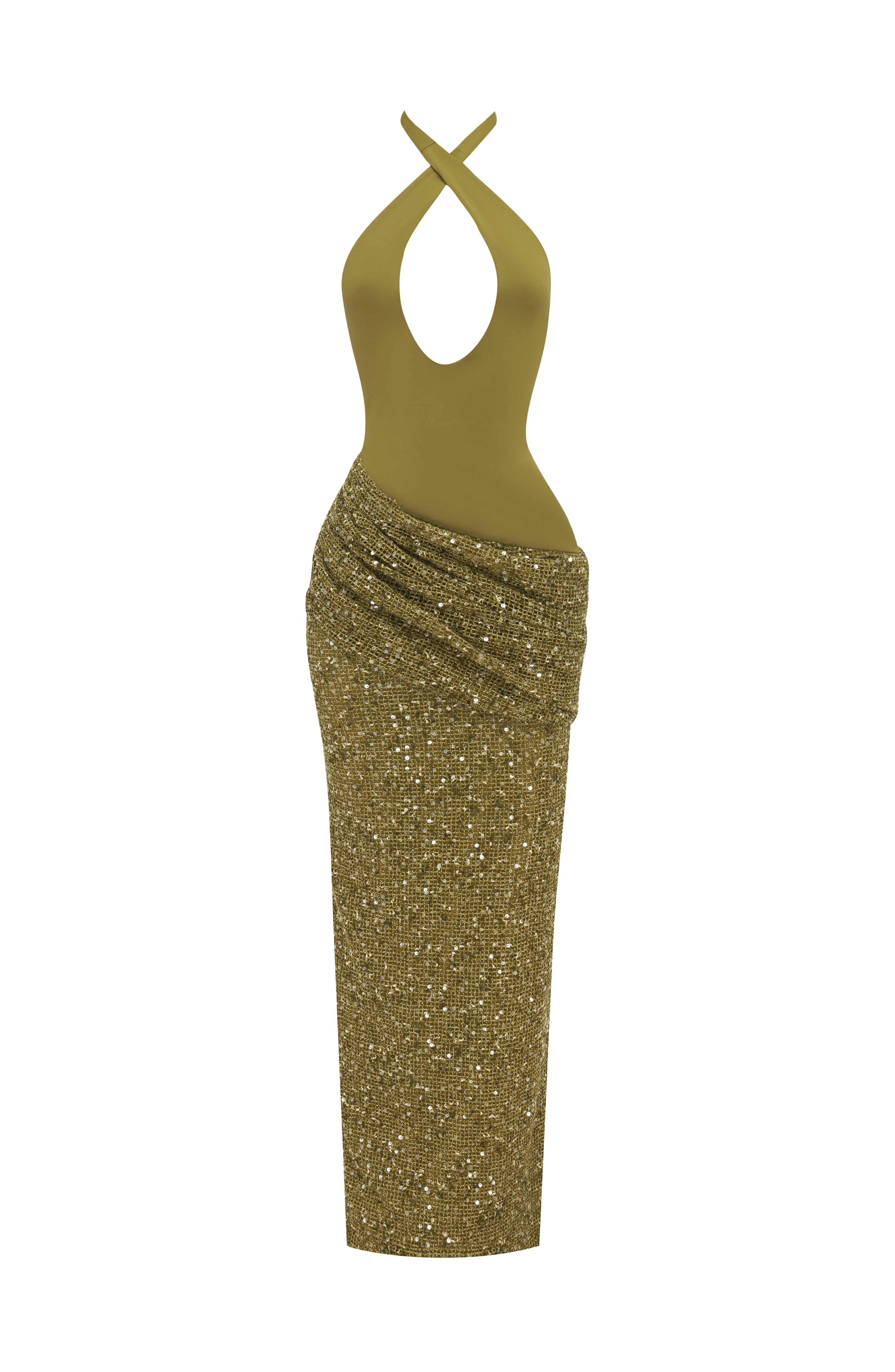 Solea Maxi Dress - Deep Olive
