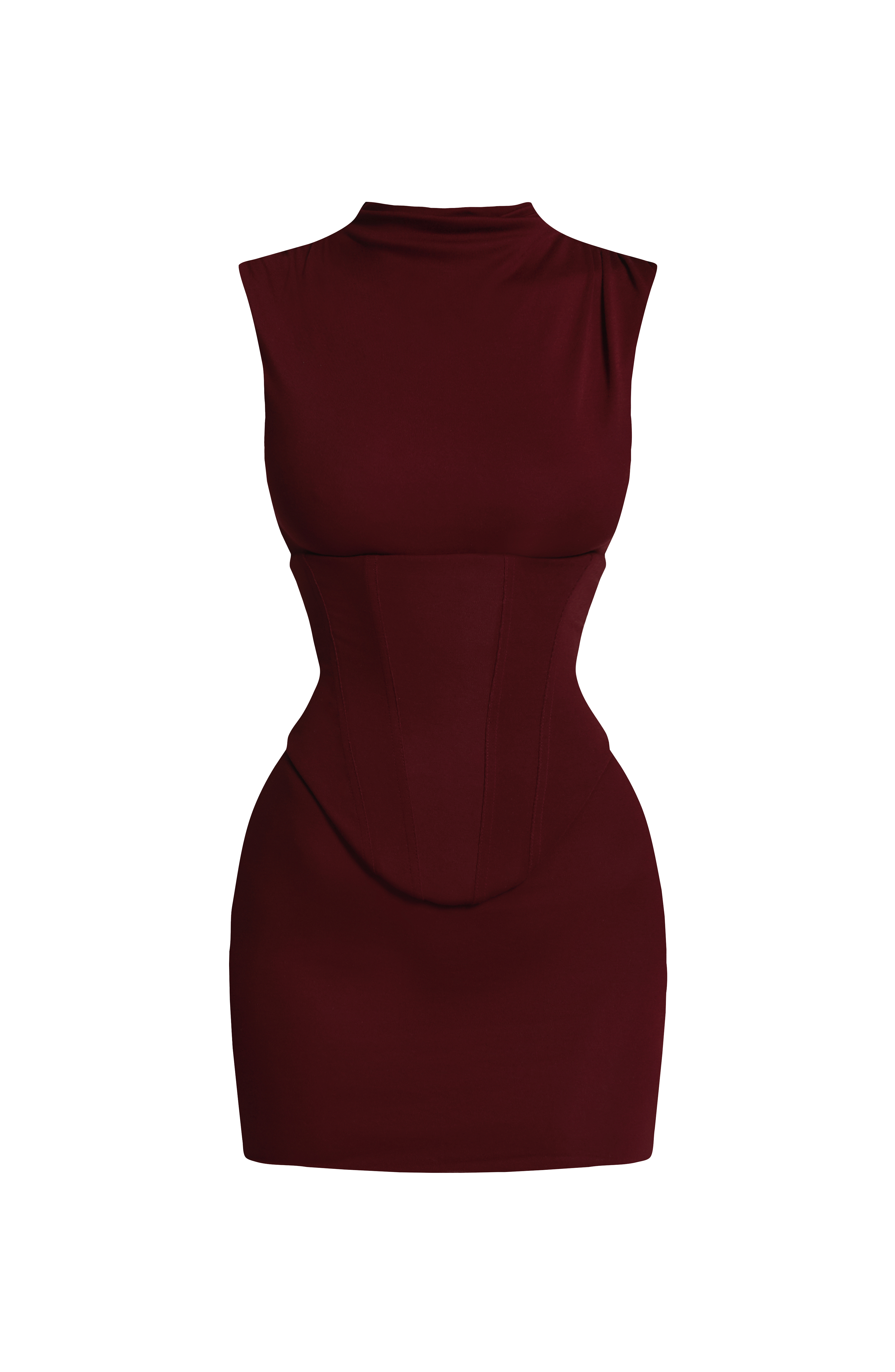 Soline Mini Dress - Cherry Lacquer