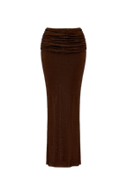 Sterling Maxi Skirt - Plum Brown