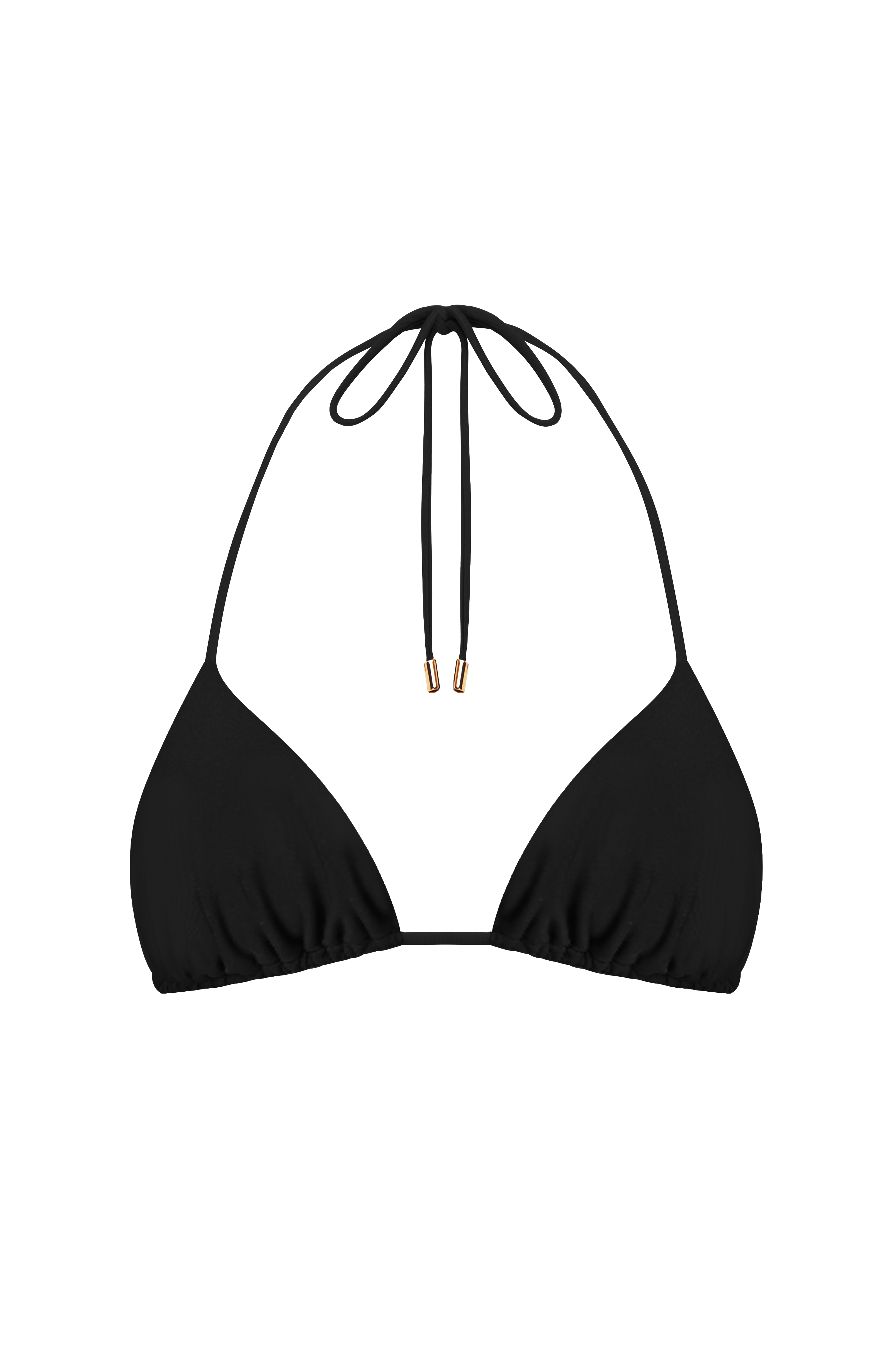 Suki Triangle Bikini Top - Black