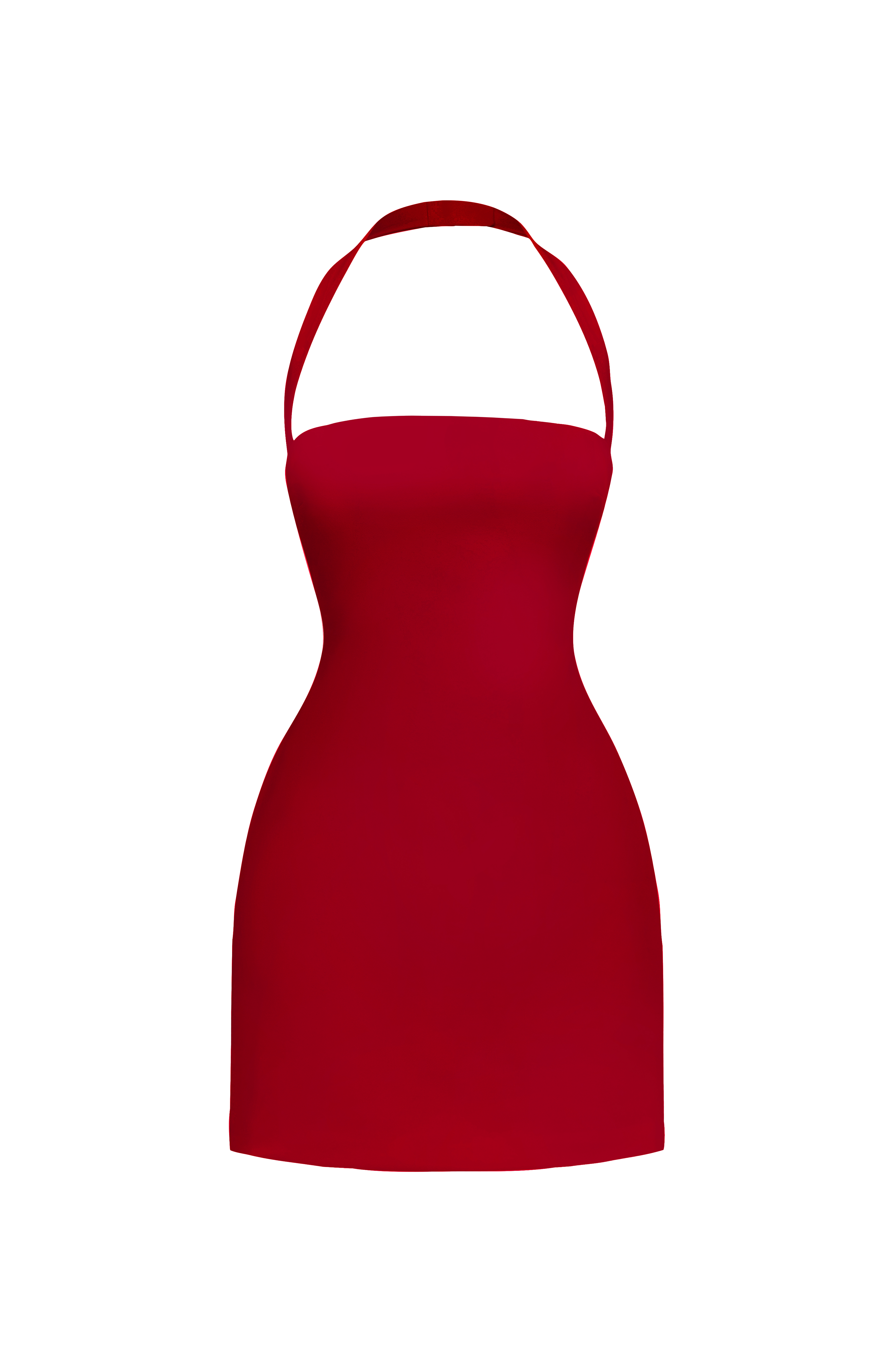 Tamsin Mini Dress - Deep Red