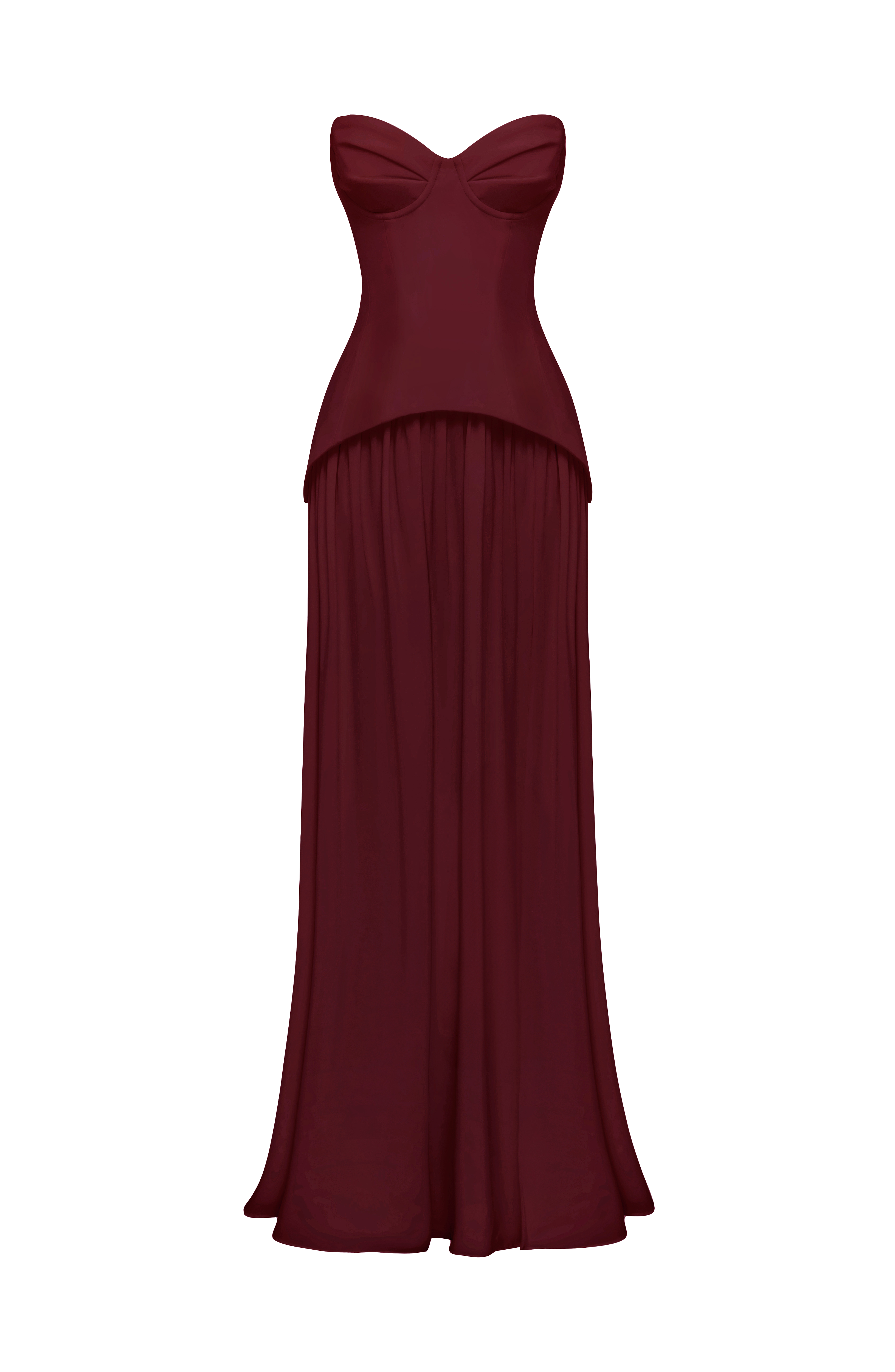 Vietta Maxi Dress - Cherry Lacquer